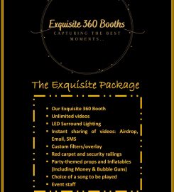 Exquisite 360 booths – 360 Photobooth Camera Hire Weddings/Parties/Events!